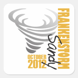 Sticker Carré Survivante 2012 de Sandy d'ouragan