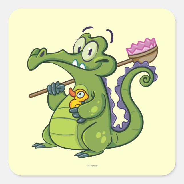 Sticker Carré Swampy - Machine propre (Devant)