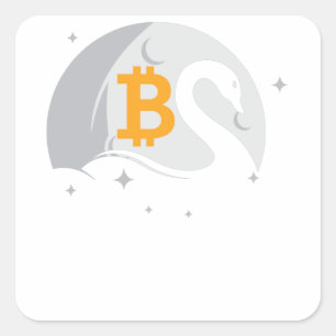 Sticker Carré Swan Bitcoin
