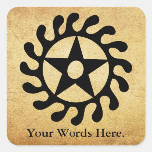 Sticker Carré Symbole de changements et de transitions de la vie