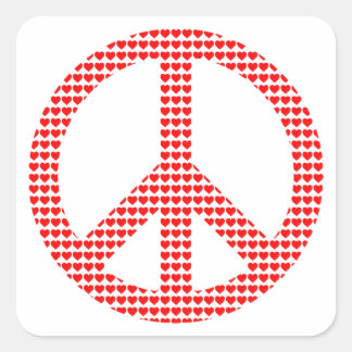 Sticker Carré Symbole de la paix