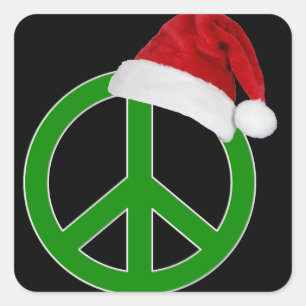 Sticker Carré SYMBOLE DE PAIX DE Noël