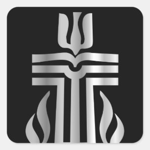 Sticker Carré Symbole de religion presbytérienne