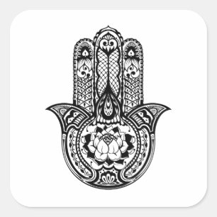 Sticker Carré Symbole Hamsa inspiré