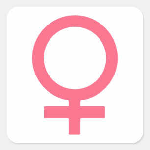 Sticker Carré Symbole Vénus sucré-cool