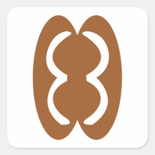 Sticker Carré Symboles amérindiens - nation cherokee Unité