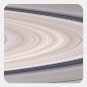 Sticker Carré Système d'anneau de Saturne