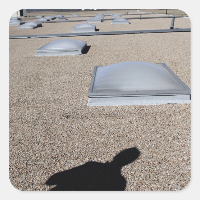 Sticker Carré Système d'éclairage solaire (Devant)