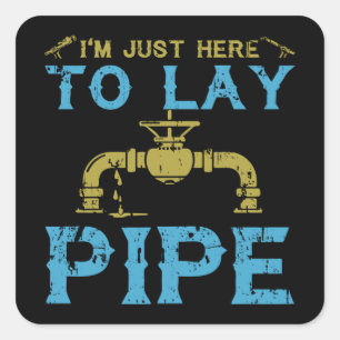 Sticker Carré T-shirt plombier
