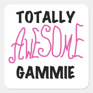 Sticker Carré T-shirts et cadeaux roses totalement