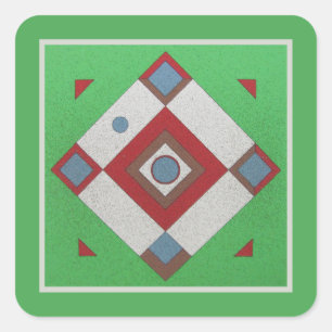 Sticker Carré Tableau de Dartball