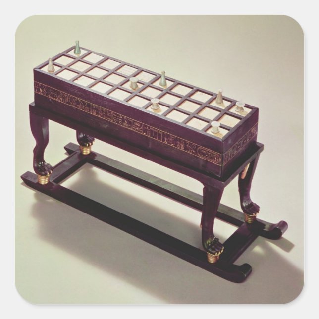 Sticker Carré Tableau de jeu, de la Tombe de Toutankhamon (Devant)