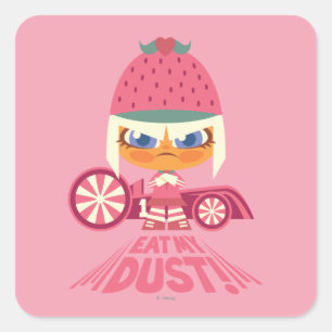 Sticker Carré Taffyta : Mange Ma Poussière