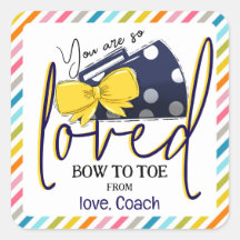 Tags Cheer Bow et Megaphone Gift pour CheerLeaders