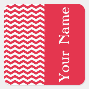 Sticker Carré Tahitian Orchid Vave Chevron avec nom