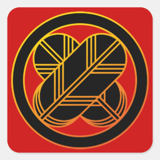 Sticker Carré Taka1(Gold Line）