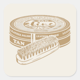 Sticker Carré Tan shoepoly