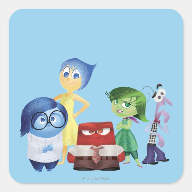 Sticker Carré Tant de sentiments (Devant)