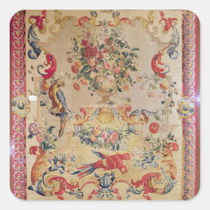 Sticker Carré Tapisserie dans le style rococo tôt avec le