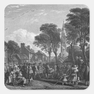 Sticker Carré Tarbolton, Procession de St.James' Lodge, 1846