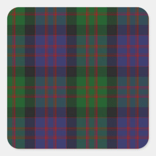 Sticker Carré Tartan de clan de MacDonald