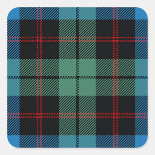 Sticker Carré Tartan de Guthrie de clan