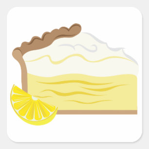 Sticker Carré Tarte au citron