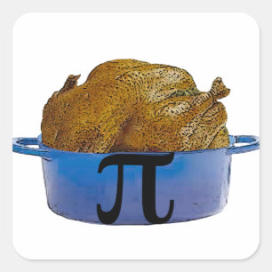 Sticker Carré Tarte Pot au Poulet