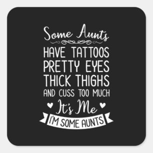 Sticker Carré Tatouage