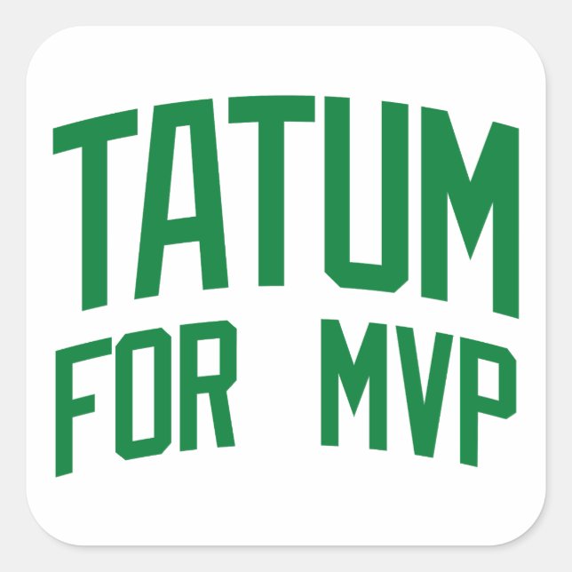 Sticker Carré Tatouage Pour MVP - Boston Basketball (Devant)