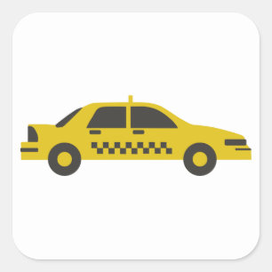 Sticker Carré Taxi