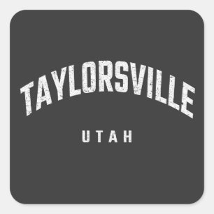 Sticker Carré Taylorsqu ville Utah UT