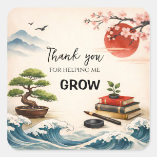 Sticker Carré Teacher Thank You Gift   End of School Year