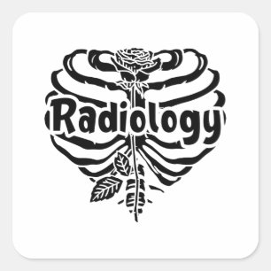 Sticker Carré Technicien en radiologie Rad Infirmière Technologu