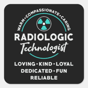 Sticker Carré Technologue en radiologie Technologue en radiologi