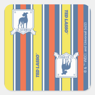 Sticker Carré Ted Lasso AFC Richmond Logo Motif de bande