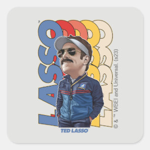 Sticker Carré Ted Lasso Lasso Bobblehead