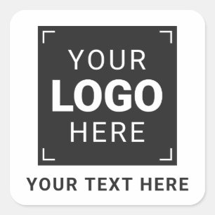 Sticker Carré Téléchargez votre logo et votre message personnali