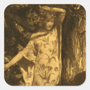 Sticker Carré Tellement hantés Gardiens de la nuit au clair de l