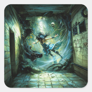 Sticker Carré Tempête