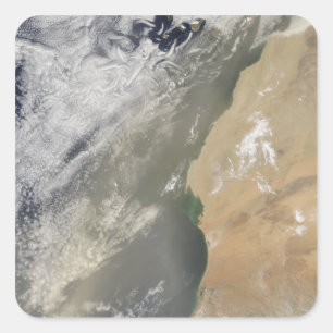 Sticker Carré Tempête de poussière outre de l'Afrique de l'oue