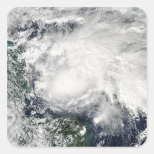 Sticker Carré Tempête tropicale Ida dans la mer des Caraïbes