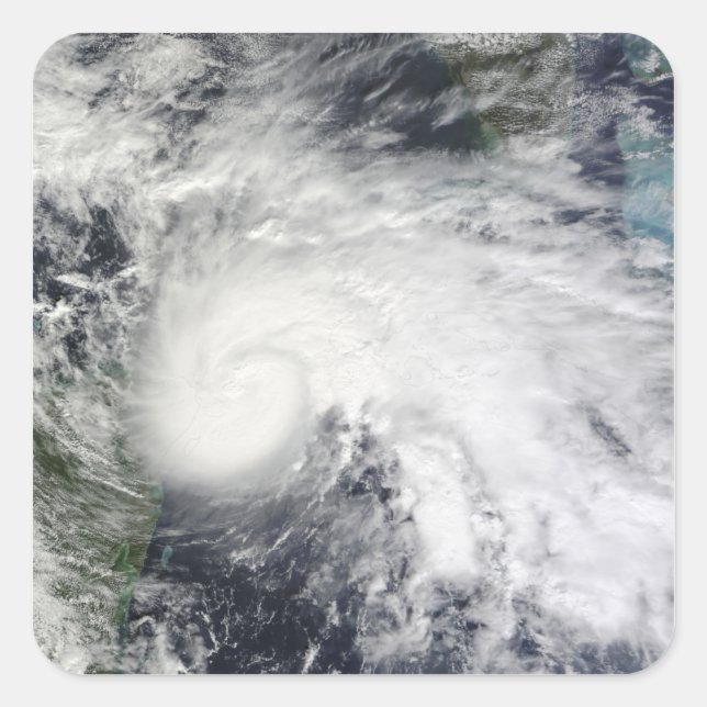 Sticker Carré Tempête tropicale Ida dans la mer des Caraïbes 2 (Devant)