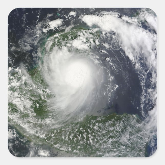 Sticker Carré Tempête tropicale Karl sur la péninsule du Yucatan (Devant)