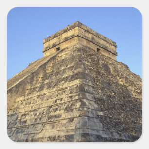 Sticker Carré Temple Kukulcan ou Château Castillo) en