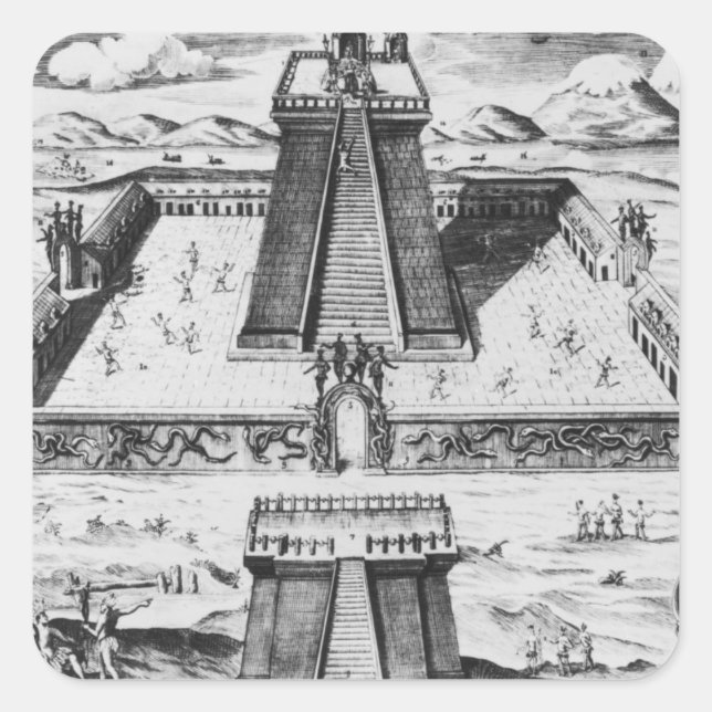 Sticker Carré Templo Mayor at Tenochtitlan (Devant)