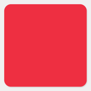 Sticker Carré Tendance couleur rouge vif pour les cerisiers, per