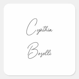 Sticker Carré Tendance minimaliste moderne Plain simple Modèle