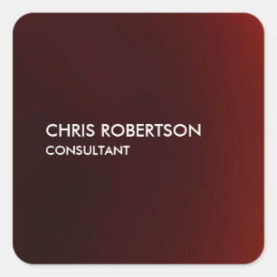 Sticker Carré Tendance moderne rouge foncé