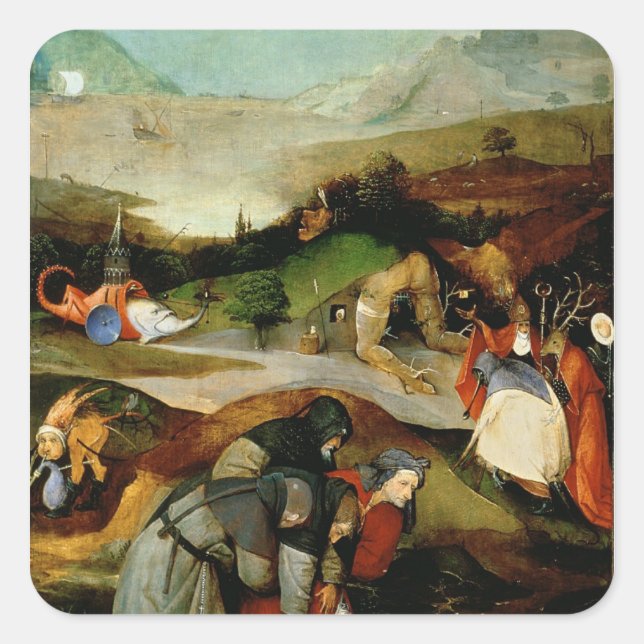 Sticker Carré Tentation de Saint-Antoine (Devant)